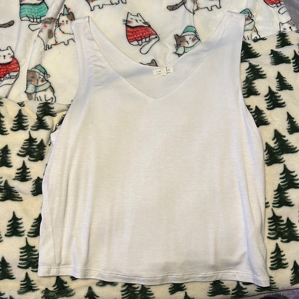 White tank top